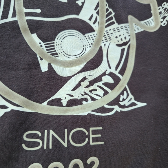 y2k true religion full zip brown logo jacketsize medium - Picture 4 of 4